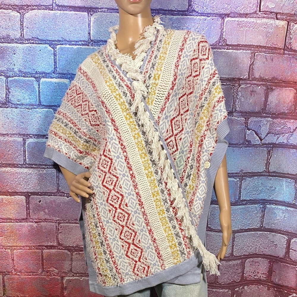 CAbi Open Front Knit Cardigan Women’s XS/S Multicolor Great Condition